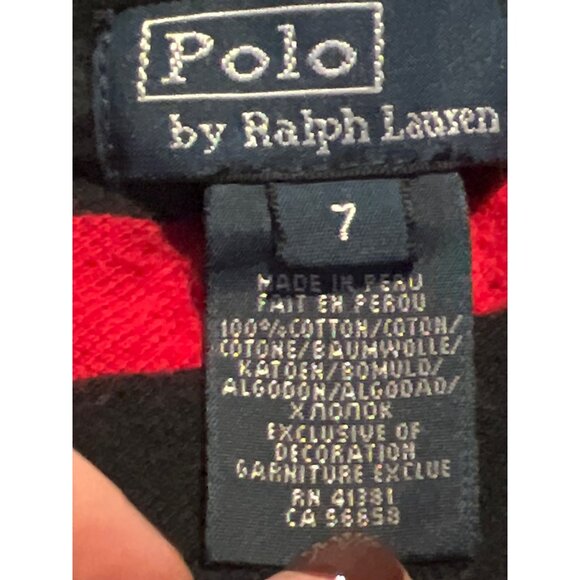 Ralph Lauren Big Pony Boys Polo shirt Long Sleeve Size 7 - Picture 2 of 5